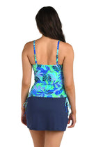 24th & Ocean: Aegean Tropics Side Shirred Tankini Top