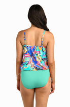 24th & Ocean: Prima Paisley V-Neck Blouson Tankini Top