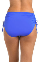 24th & Ocean: Solid Mid Rise Adjustable Side Tie Bikini Bottom - PERI