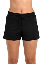 24th & Ocean: Solid Mid Rise Swim Short - BLACK