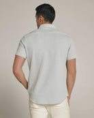 7 Diamonds: Keaton Short Sleeve Shirt - SEAFOAM