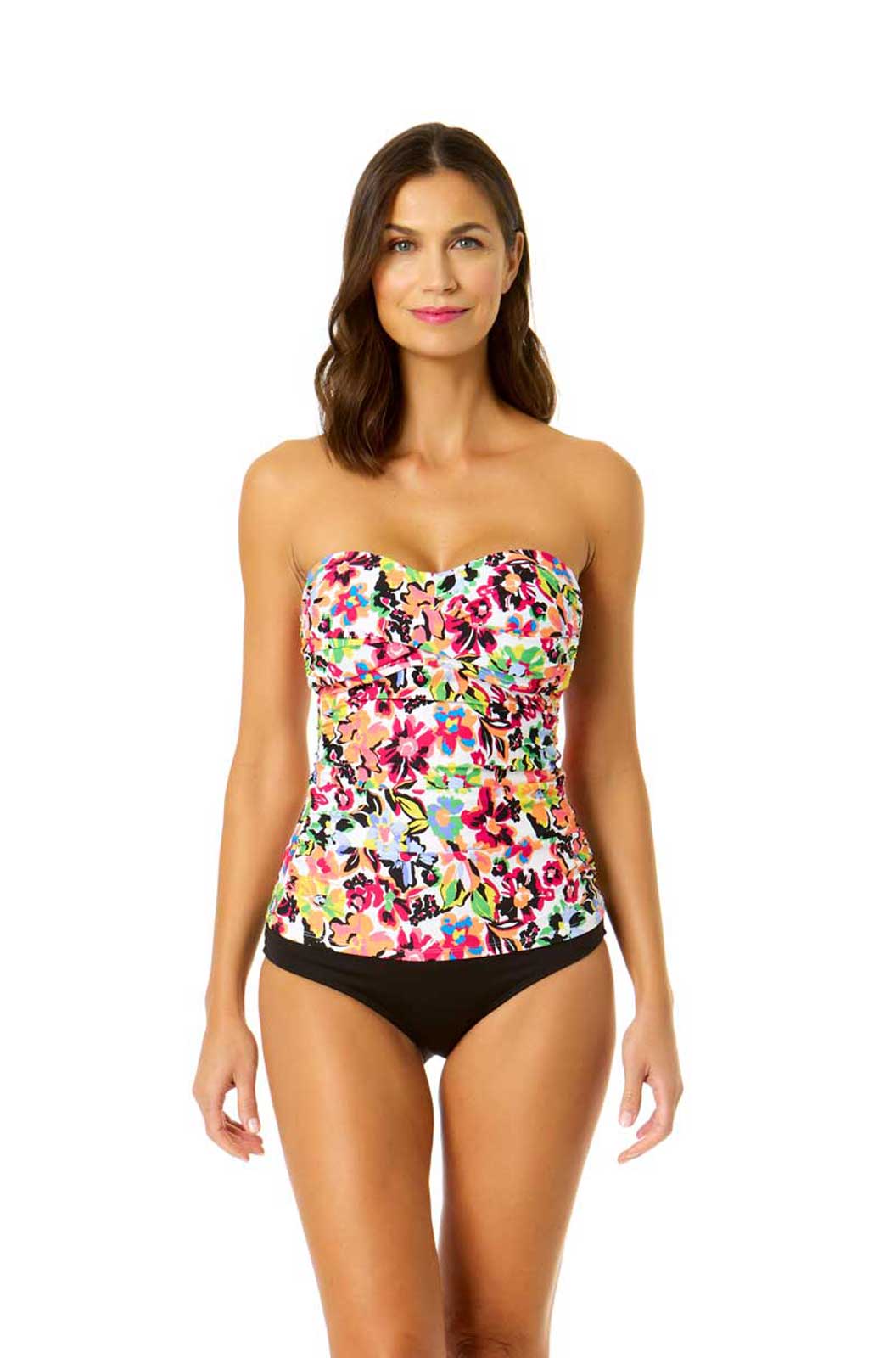 Anne cole twist front sales tankini