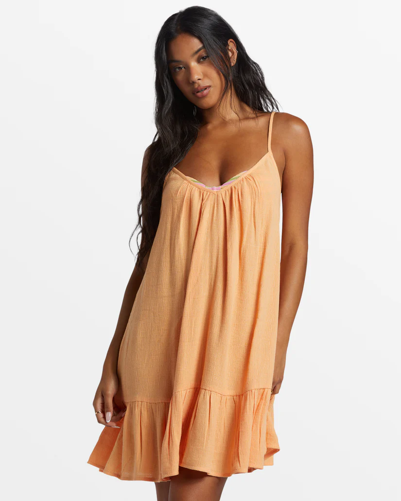 Billabong Beach Vibes Solid Tank Dress Cover Up Swim City