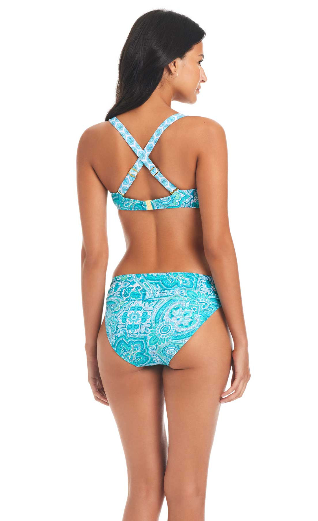 SKYE Mamanuca Sarah D/DD/E Cup Bralette Bikini Top - Tropical blue
