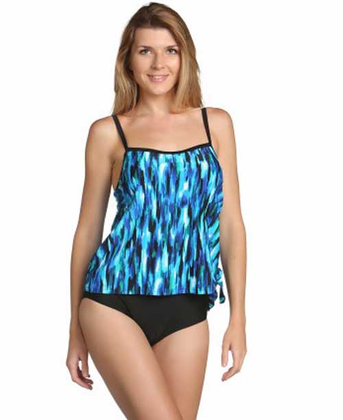 Ceeb One Piece Oasis Fauxkini Swimsuit