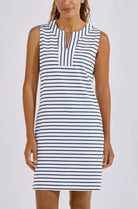 Coolibar: Oceanside Stripe Tank Dress UPF 50+