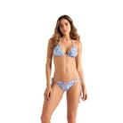 Cosita Linda: Blue Spaces Reversible Triangle Bikini Top