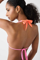 Frankies Bikinis: Orange Dream Diana Halter Bikini Top