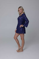 J.Valdi: Floral Crochet Bell Sleeve Scoop Neck Tunic