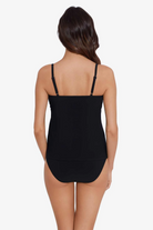 Magicsuit: Solid Carma Tankini Top - BLACK