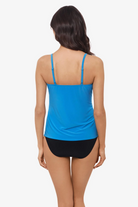 Magicsuit: Solid Carma Tankini Top - SKY