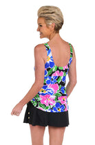 Maxine: One Piece Sum Splash Adjustable Tank Swimdress