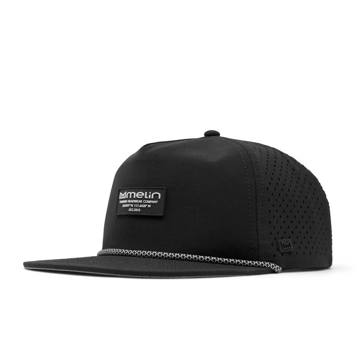 Melin: Coronado Brick Hydro Snapback Hat - BLACK