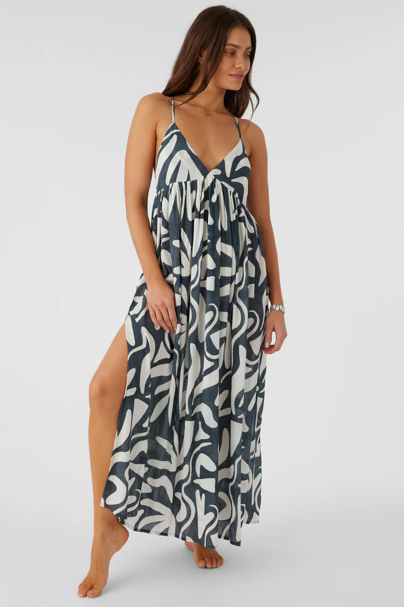 O'Neill: Saltwater Essentials Mel Print Maxi Tank Dress