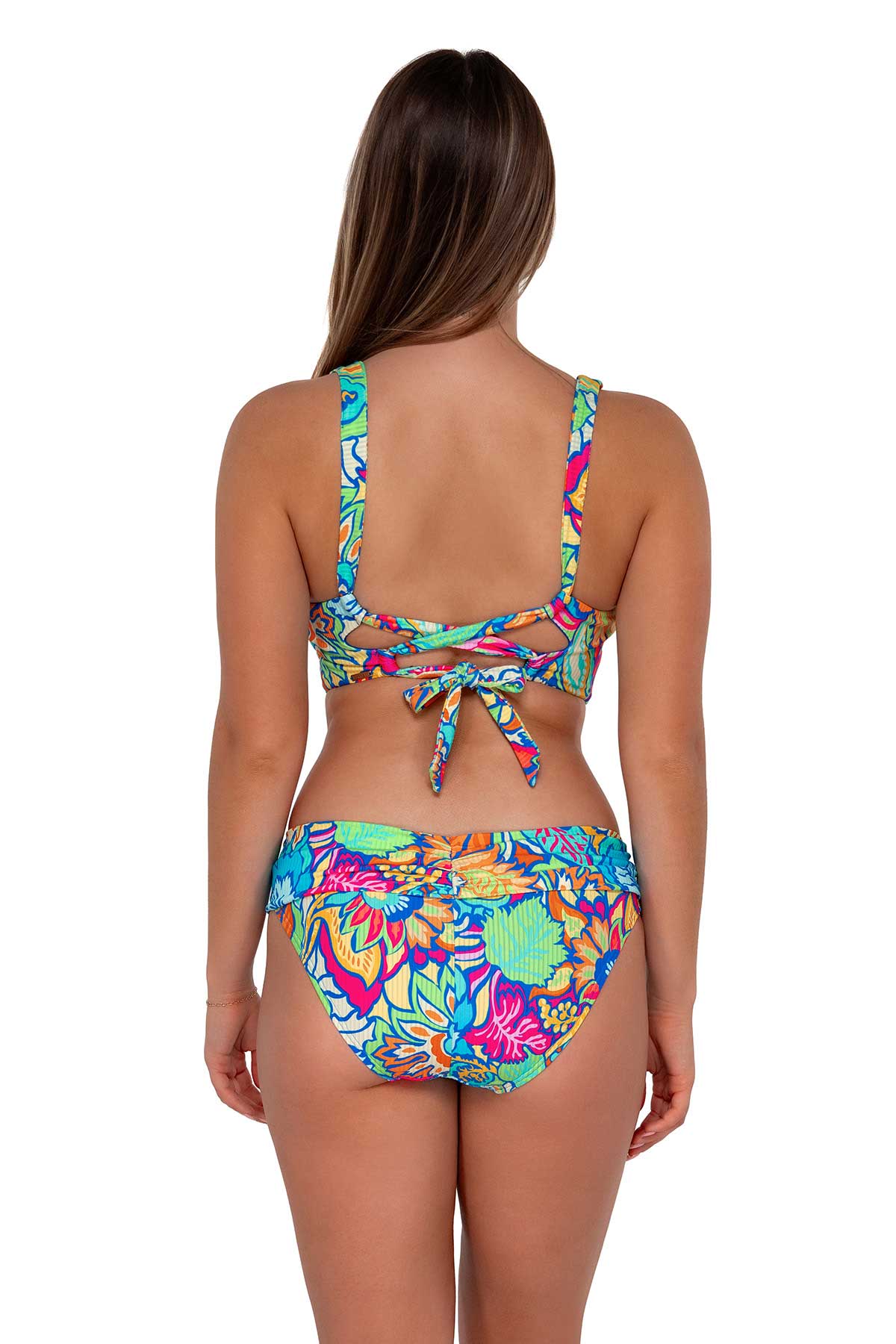 Sunsets Swimwear Top Bikini Pompeii Bardot Underwire Convertible Crossback  Style 17-POMP-57