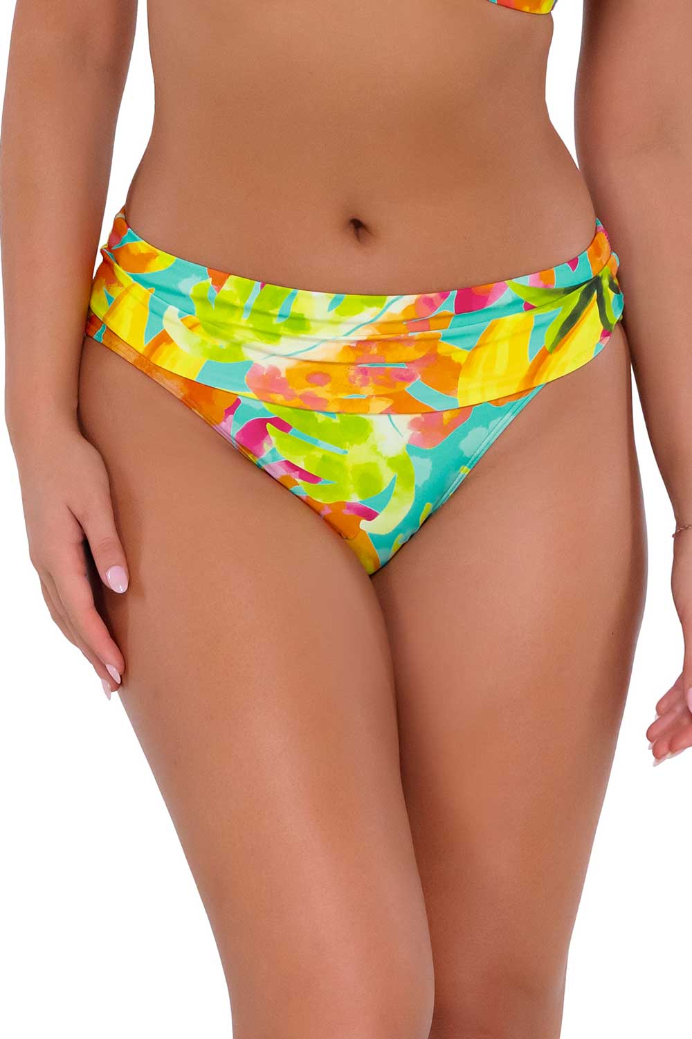 Ocean Hannah High Waist, Foldover Bikini Bottom