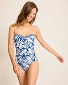 Tommy Bahama: One Piece Island Cay Blooms Bandeau Swimsuit