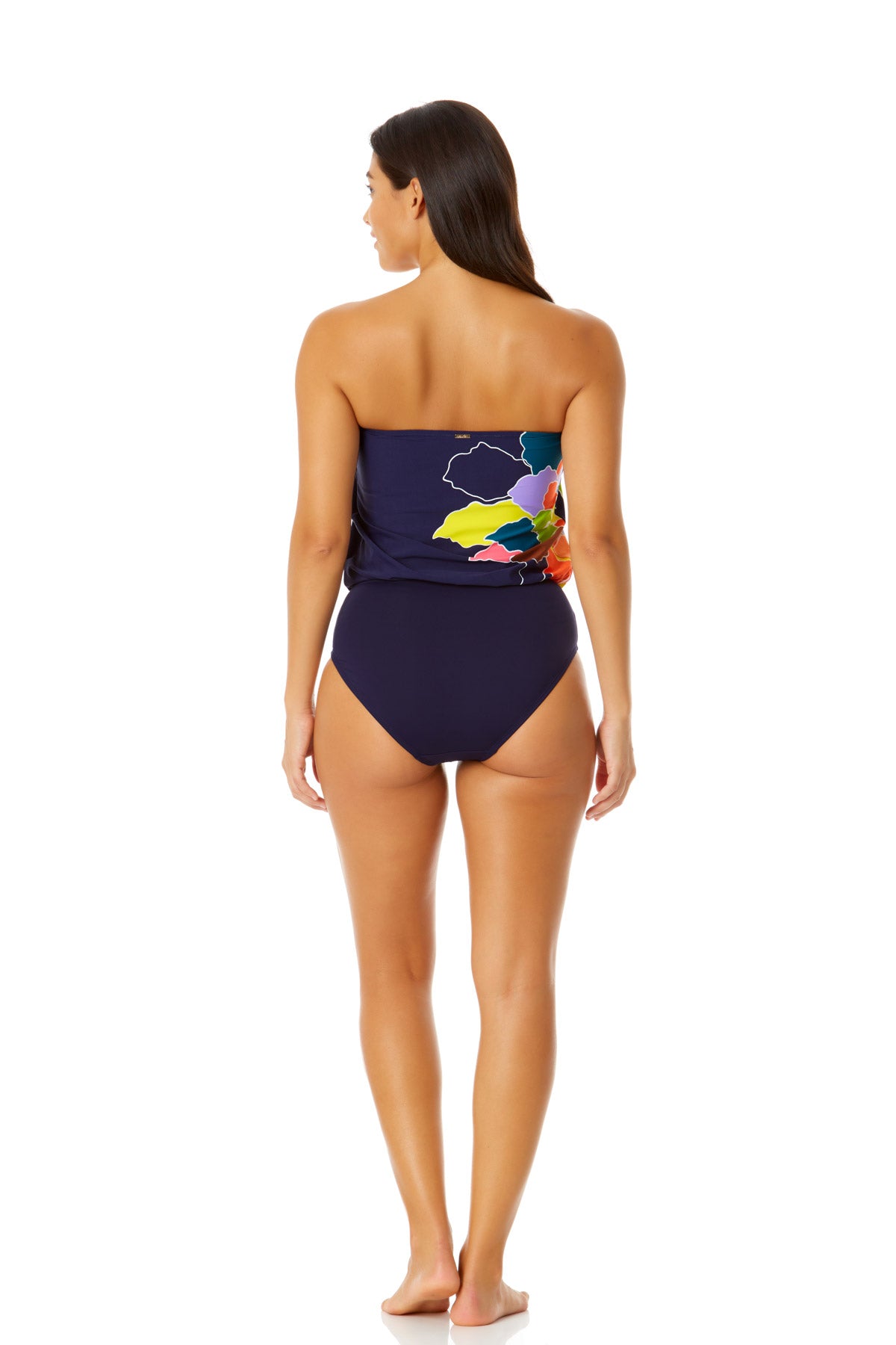 Anne Cole One Piece Petal Party Bandeau Blouson