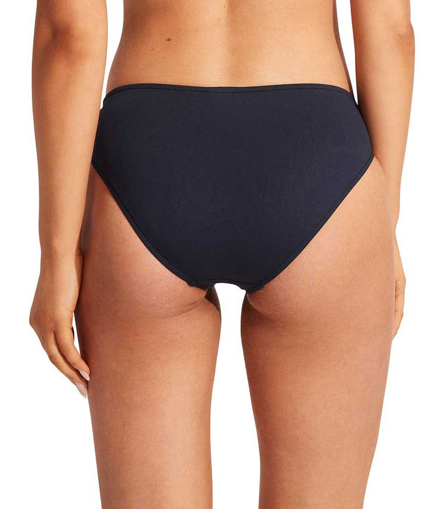 Seafolly: Solid Twist Band Hipster Pant – Swim City